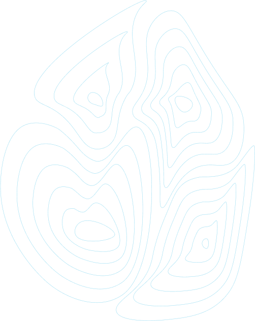 Decorative blue blob background